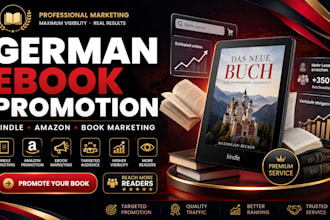 german ebook promotion kindle book german amazon book promotion ebook marketing