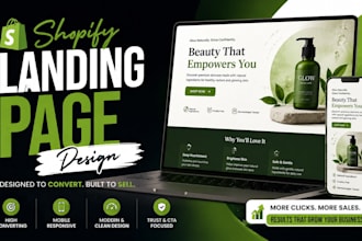 shopify landing page design to boost sales and conversions