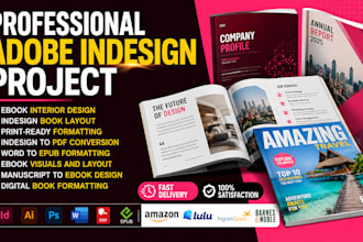 indesign brochure design, adobe indesign formatting magazine catalog book pdf