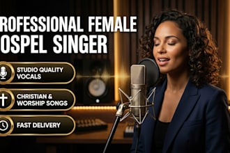 be your professional female gospel singer and worship vocalist