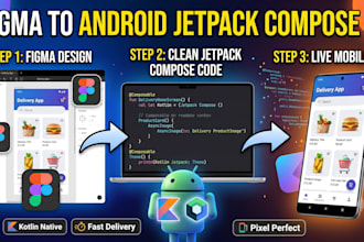 convert figma design to native jetpack compose android UI