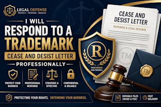 respond to a trademark cease and desist letter professionally