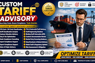 be your customs tariff consultant for import export compliance