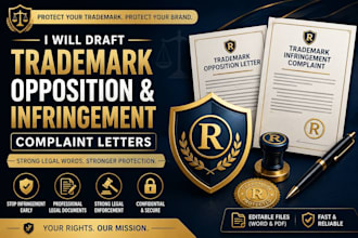 draft trademark opposition and infringement complaint letters