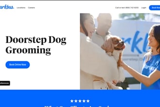 design wix pet grooming website dog grooming pet salon pet care service website