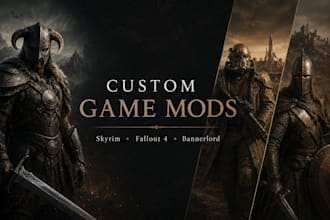 create custom skyrim fallout 4 and bannerlord mods