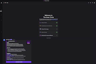 develop a professional, ready to use discord server for you