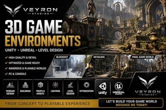 develop 2d and 3d game environment in unreal engine