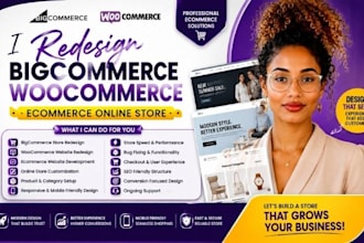 redesign bigcommerce woocommerce ecommerce online store