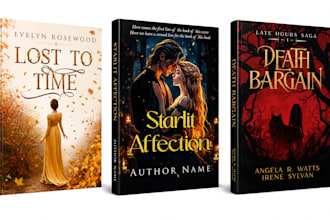 design book cover design, romance, fantasy book cover, horror, self help
