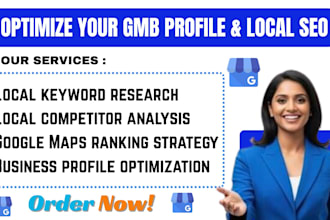optimize your gmb profile local SEO google maps ranking gmb audit sales