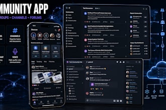 build discord reddit clone community app chat groups channels messaging app