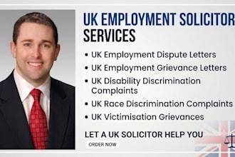 draft a formal UK employment grievance and dispute letter