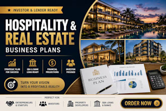 write luxury hotel resort real estate business plan for startups and sba loans