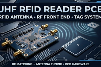 design uhf rfid reader pcb, rfid antenna, rf front end and tag system