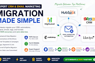 migrate CRM email marketing automation hubspot gohighlevel zoho email funnel