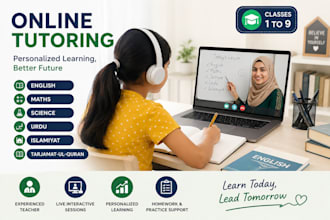 provide online tutoring for kids from grades 1 to 9