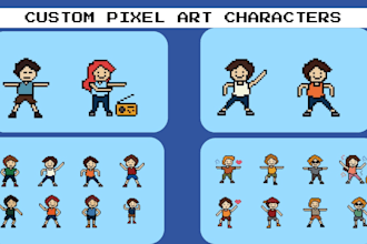 create custom pixel art characters and game assets