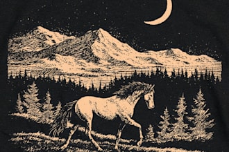 design stunning vintage hand drawn t shirt illustrations
