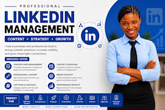manage your linkedin page with professional content and strategy
