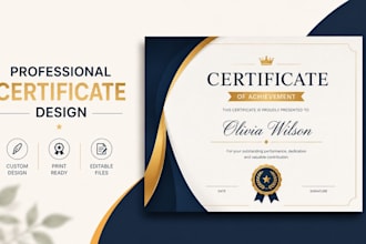design custom certificate award certificate diploma gift certificate