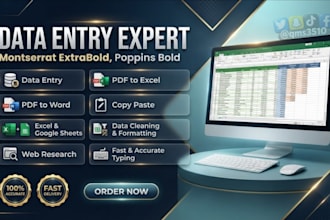 do accurate data entry and data management