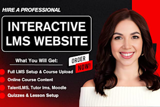 create online course content for talentlms, docebo, litmos, absorb lms, moodle