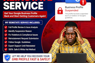 fix suspended google business profile and reinstate it