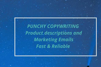 write engaging product descriptions and promotional emails