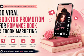 do viral booktok promotion for romance book and ebook marketing