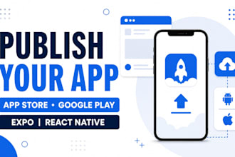 publish your expo react native app to app store and google play