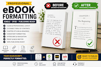 do book formatting, kindle ebook formatting, paper back, kdp book publishing