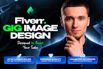 design clickable gig picture fiverr gig image and gig cover