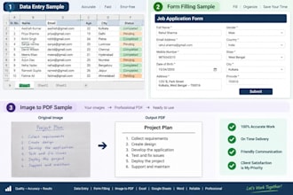 do accurate form filling and data entry