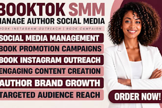 booktok smm manage author social media book instagram outreach book campaign
