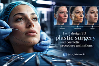 design 3d plastic surgery and cosmetic procedure animations