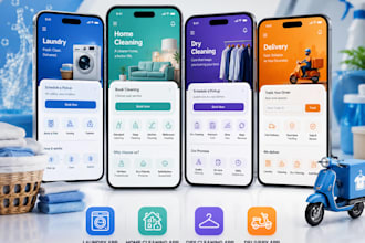 develop laundry app, home cleaning app, dry cleaning app, delivery app