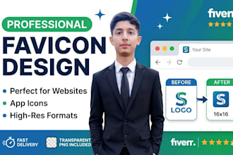 design professional website favicons and app icons