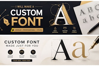 design a custom font and unique typeface for your brand