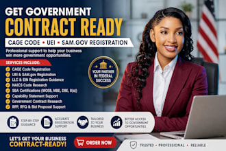 do cage code, uei, sam registration and government contract setup