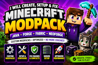 setup minecraft modpack java forge fabric server curseforge modrinth neoforge