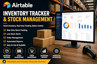 airtable inventory tracker stock management order tracking reporting dashboards