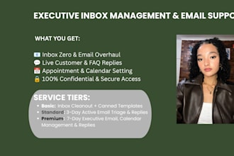 provide executive inbox management and email support