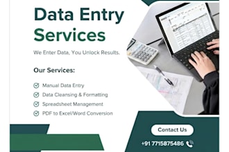 convert PDF and do data entry and data cleaning