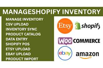 manage shopify inventory, inventory sync, shopify pos, stock update, CSV upload