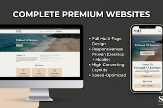 build a complete premium website for your business