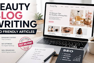 write beauty blog posts and skincare articles