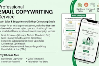 write high converting email copy for sales and email sequences
