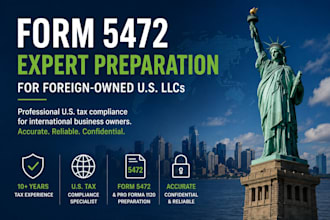 prepare form 5472 for your foreign owned US llc