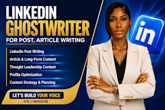 do linkedin ghostwriting post writing and article content